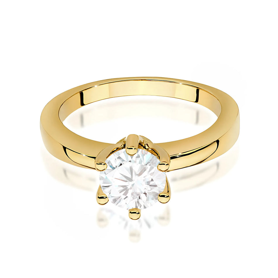 Ring mit Labordiamant 1ct | 14K (585) Gold