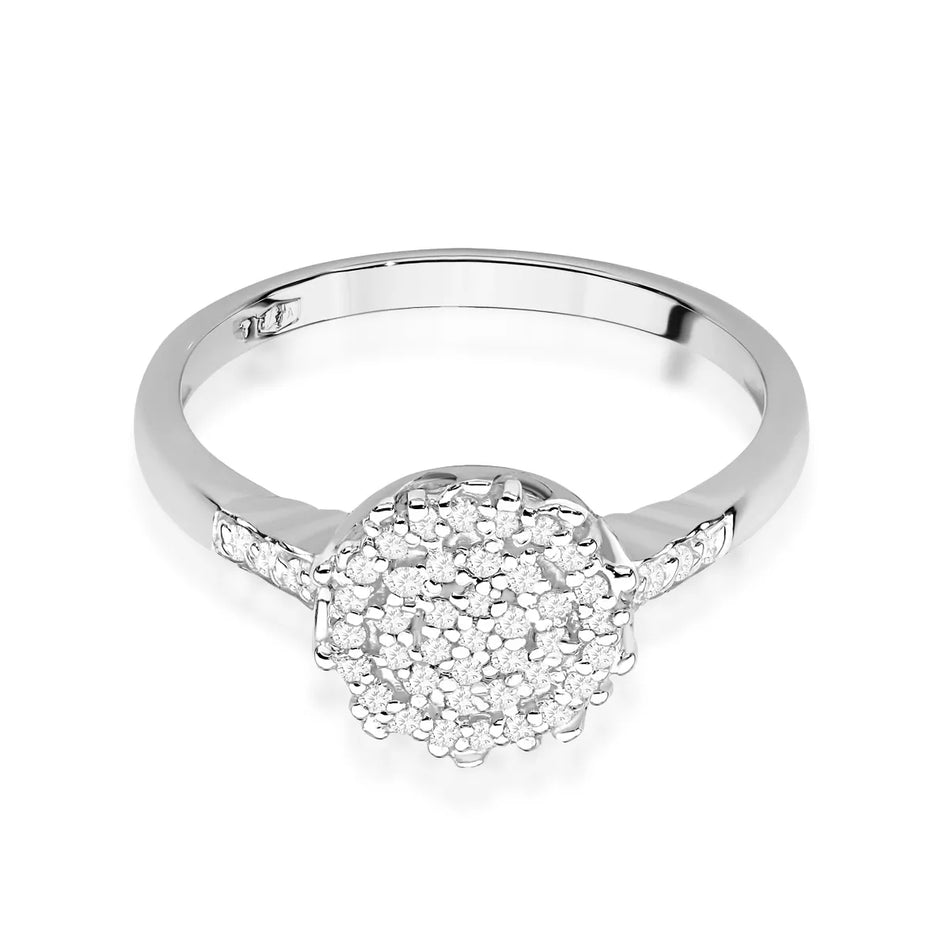 Goldring mit 0,225 ct Diamanten