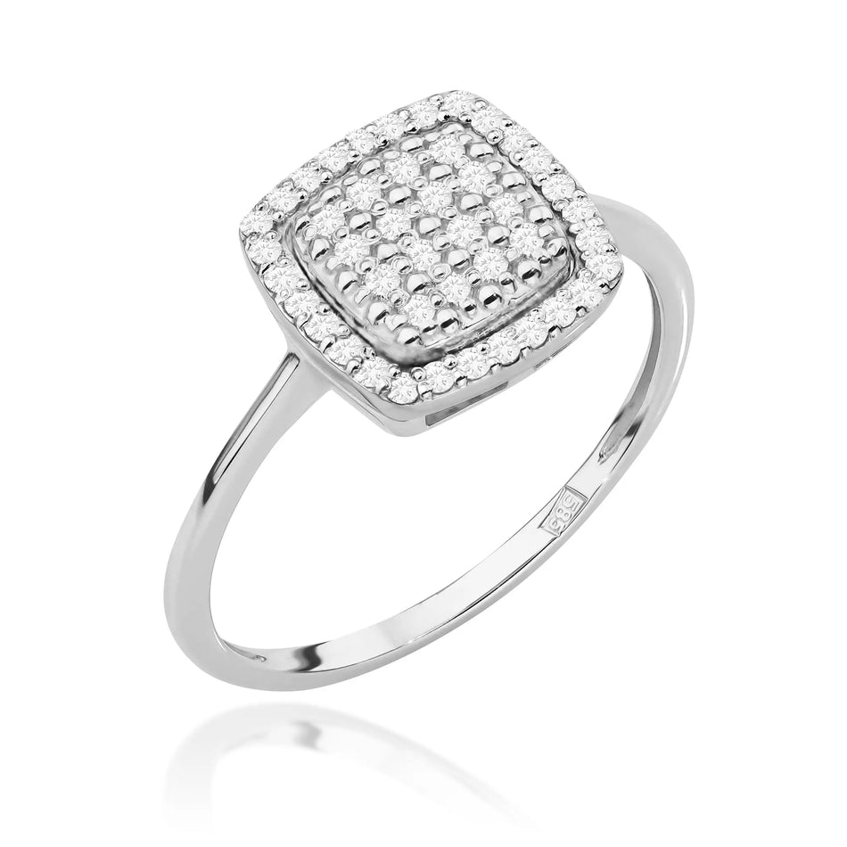 Goldring mit 0,278 ct Diamanten