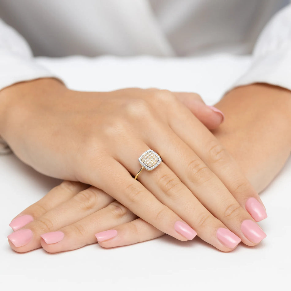 Goldring mit 0,278 ct Diamanten