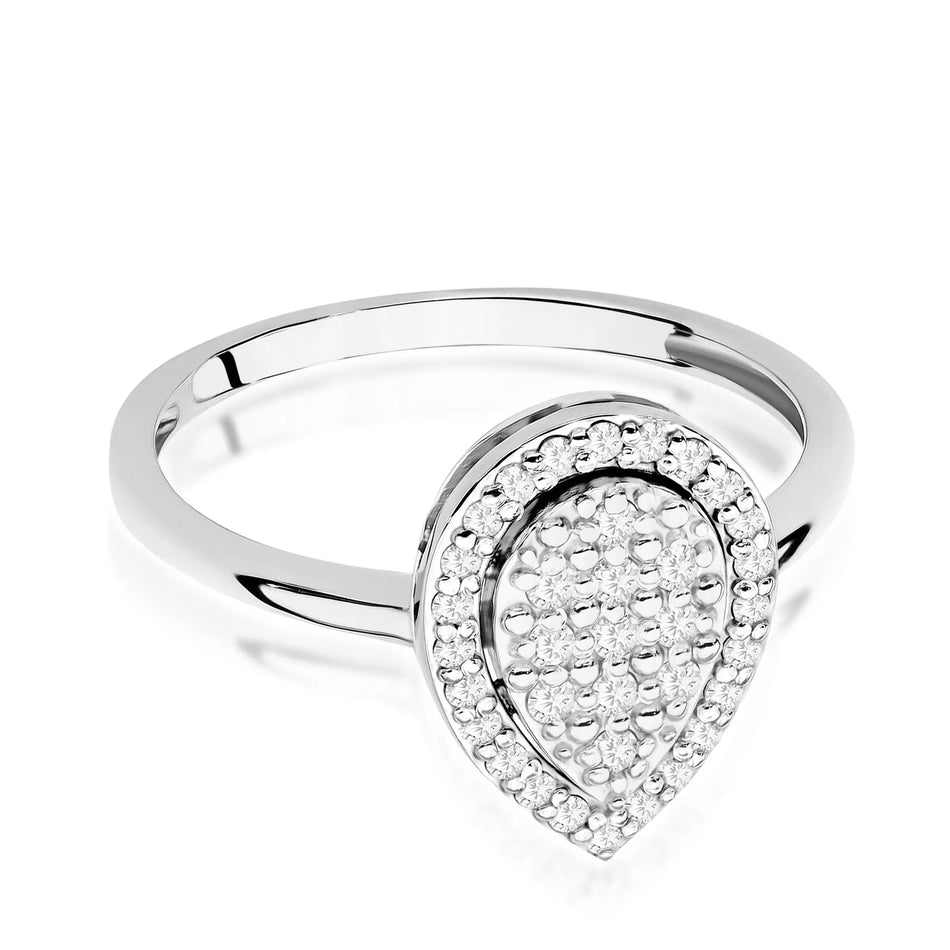 Goldring mit 0,215 ct Diamanten
