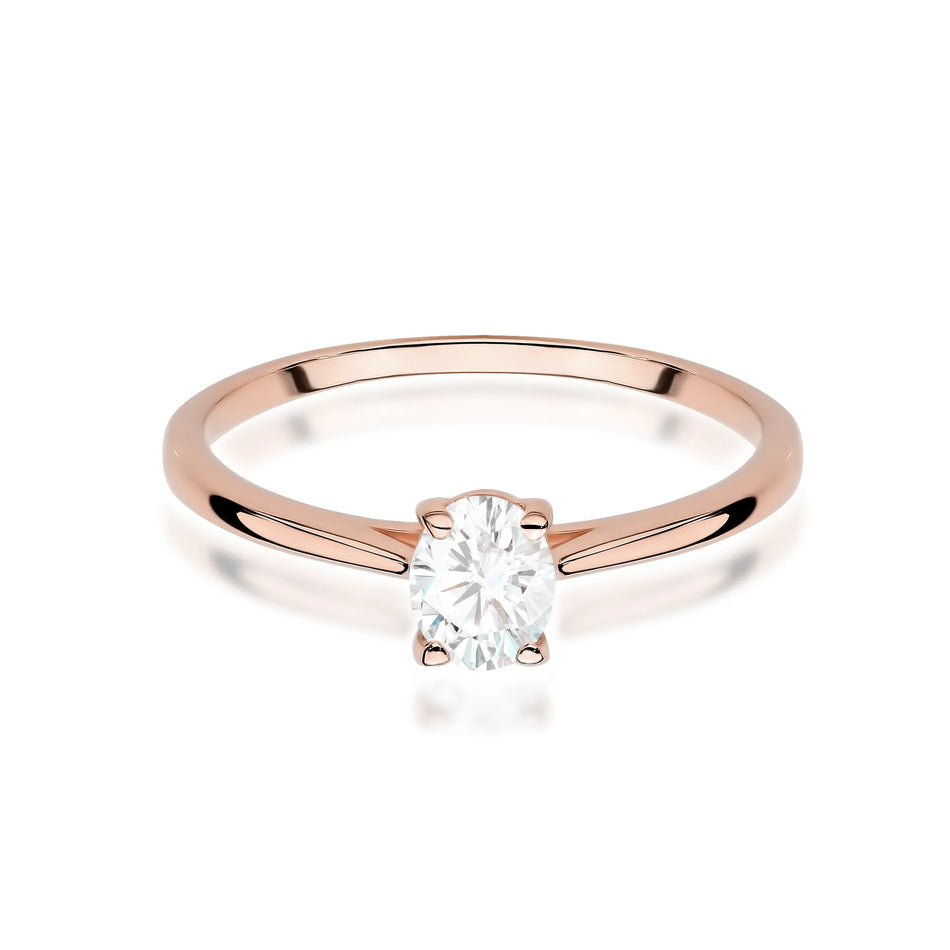 Gold Ring with 0.30ct Diamond