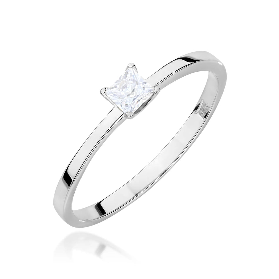 Goldring mit 0,15 ct Diamant