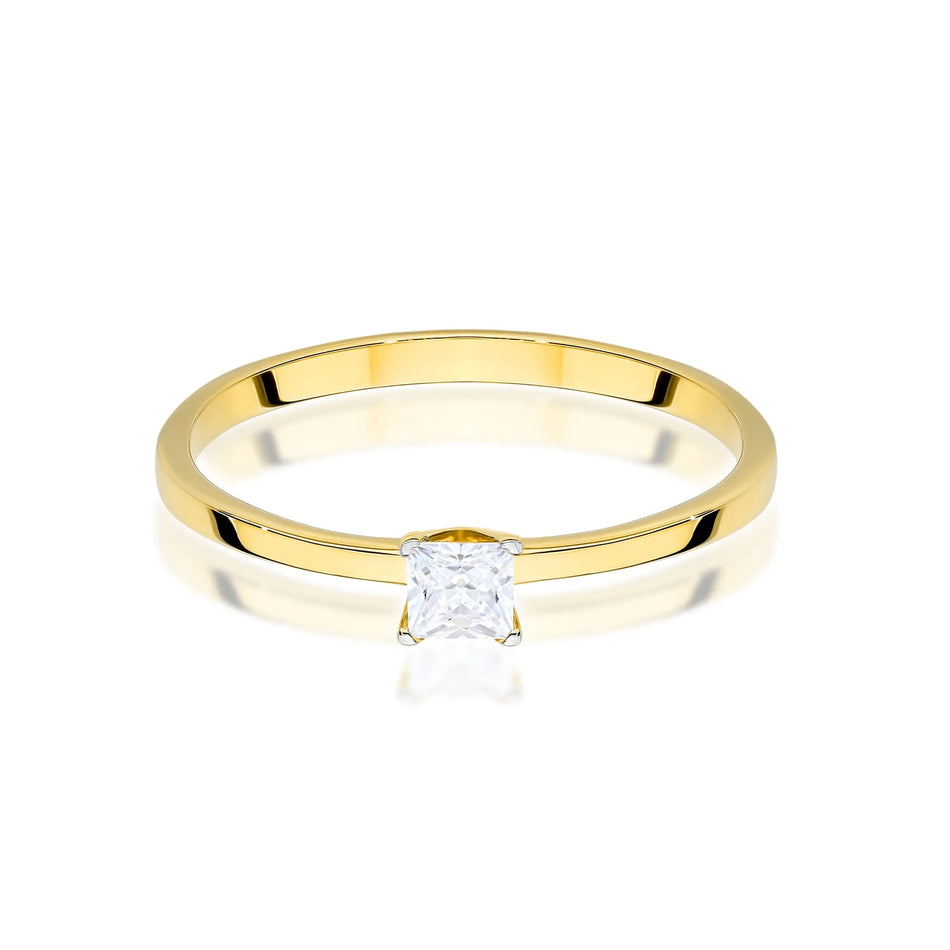 Gold Ring with 0.15ct Diamond