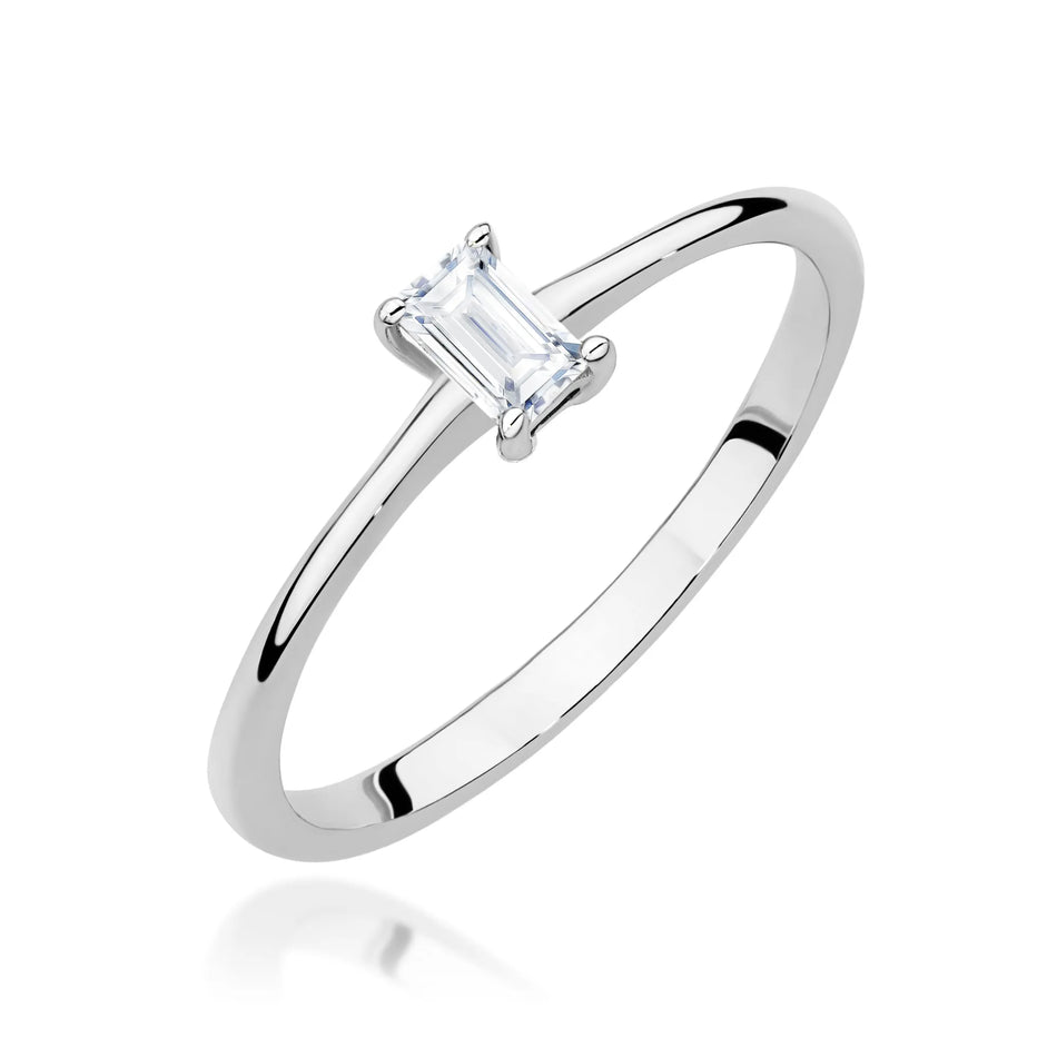 Goldring mit 0,15 ct Diamant