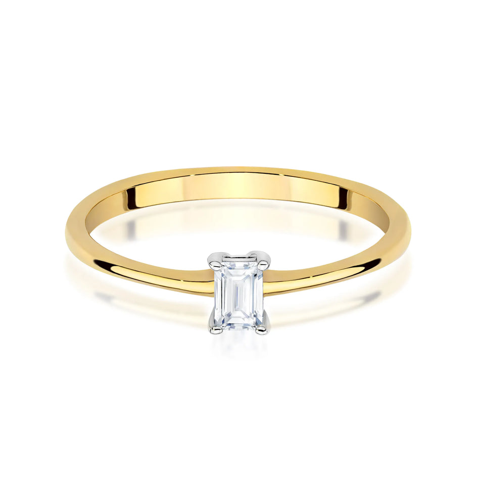 Gold Ring with 0.15ct Diamond