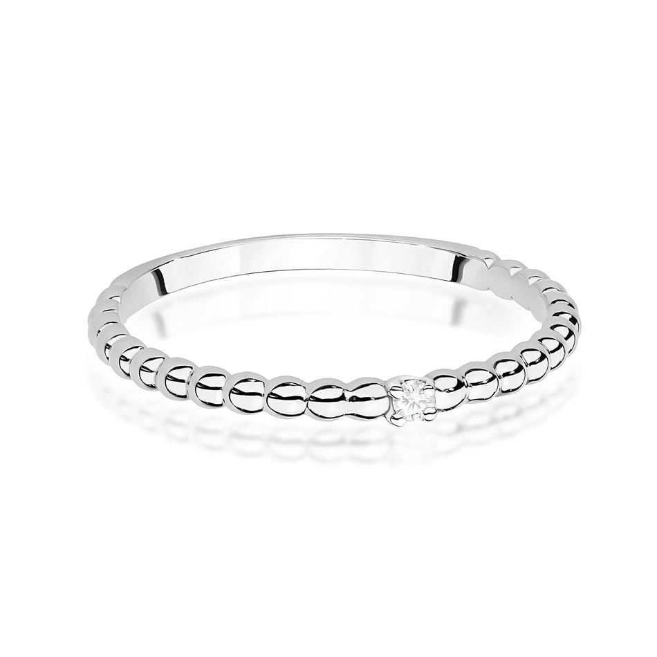 Goldring mit 0,02 ct Diamant