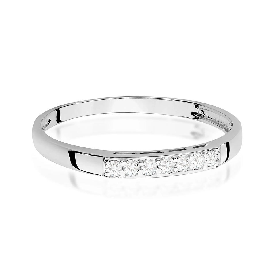 Goldring mit 0,102 ct Diamanten