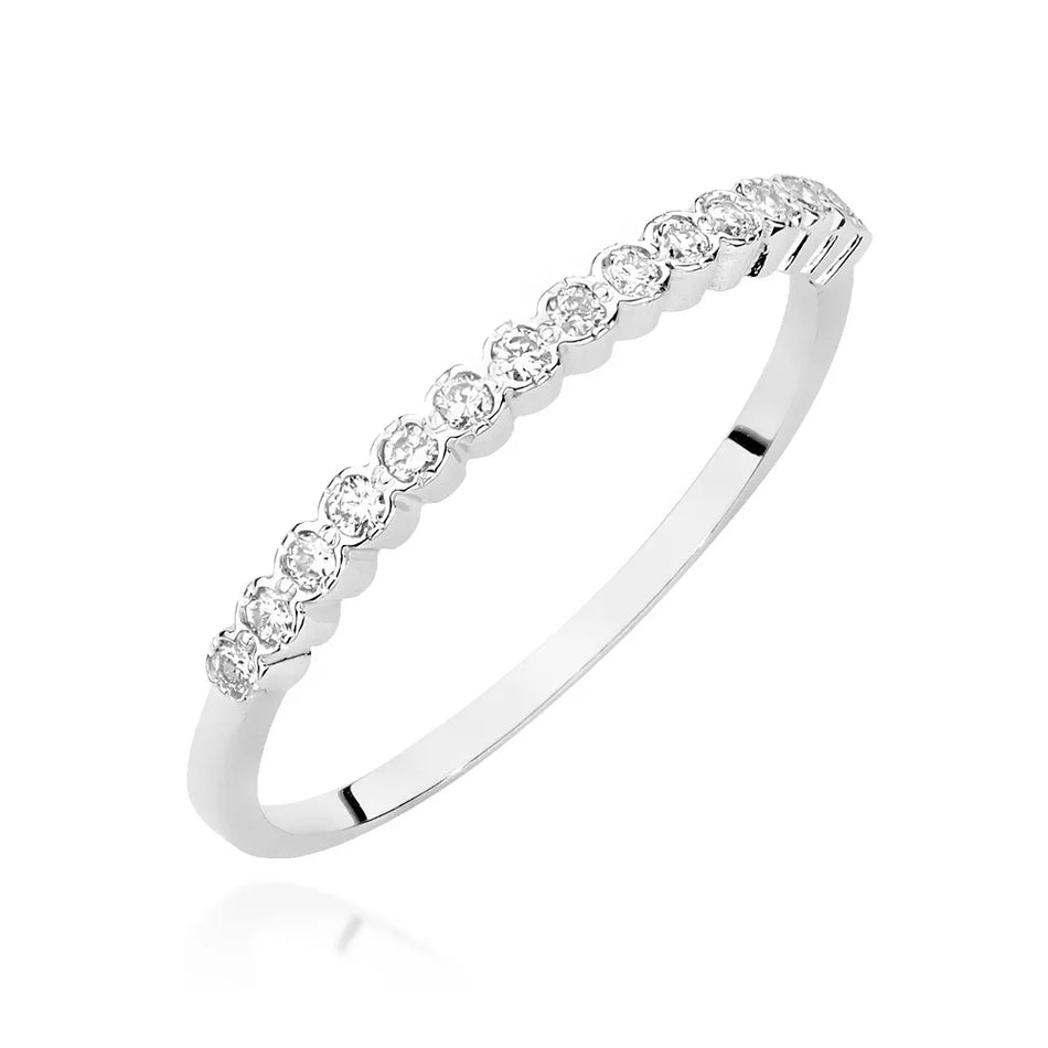 Goldring mit 0,075 ct Diamanten