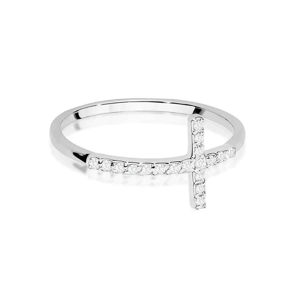 Goldring mit 0,09 ct Diamanten