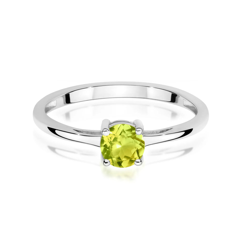 Goldring mit 0,60 ct Olivin