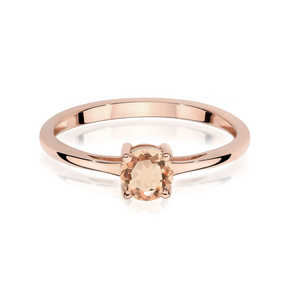 Gold Ring with 0.40ct Morganite