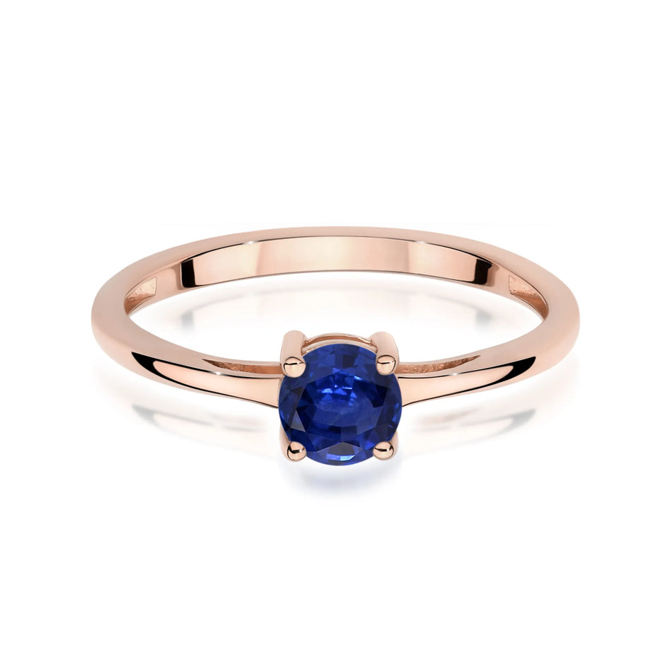 Gold Ring with 0.50ct Sapphire