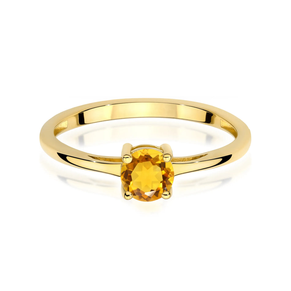 Gold Ring with 0.50ct Citrin