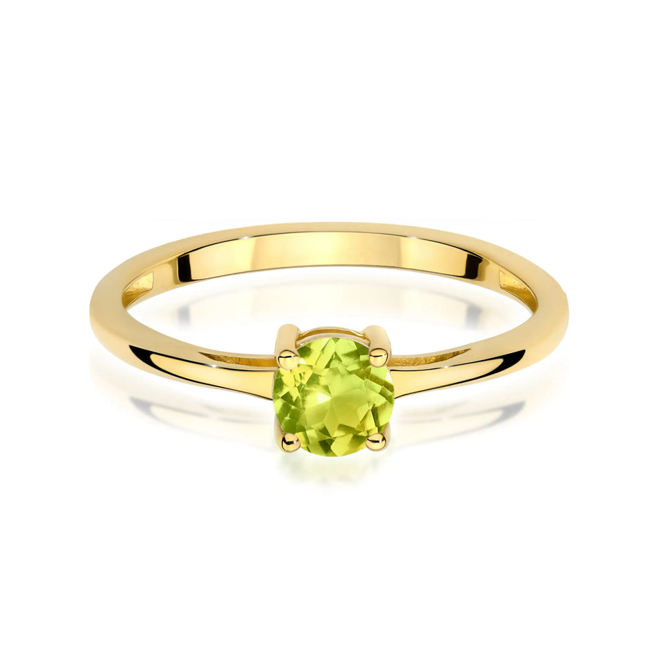 Gold Ring with 0.60ct Olivine
