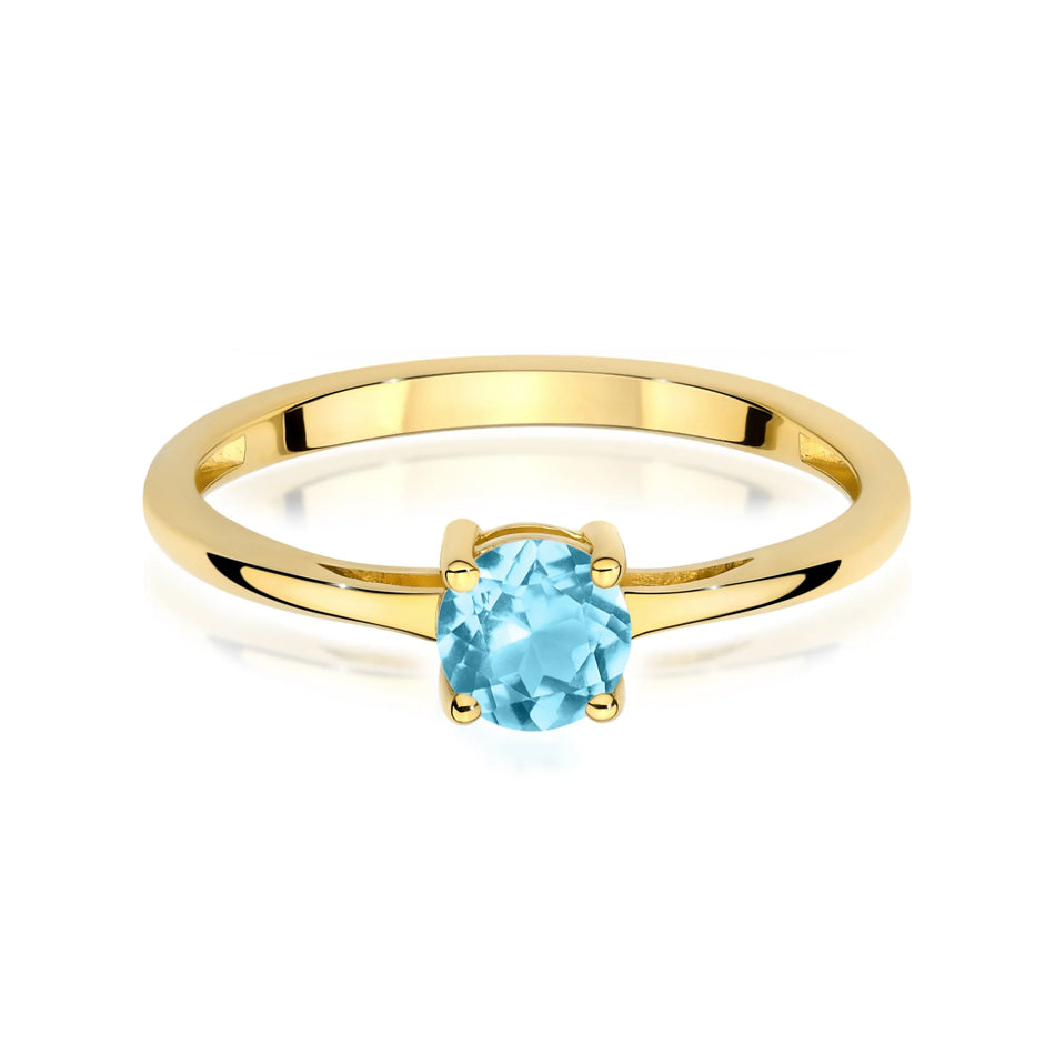 Goldring mit 0,50 ct Topas