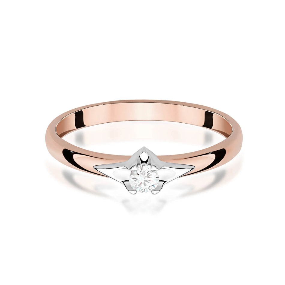 Gold Ring with 0.15ct Diamond