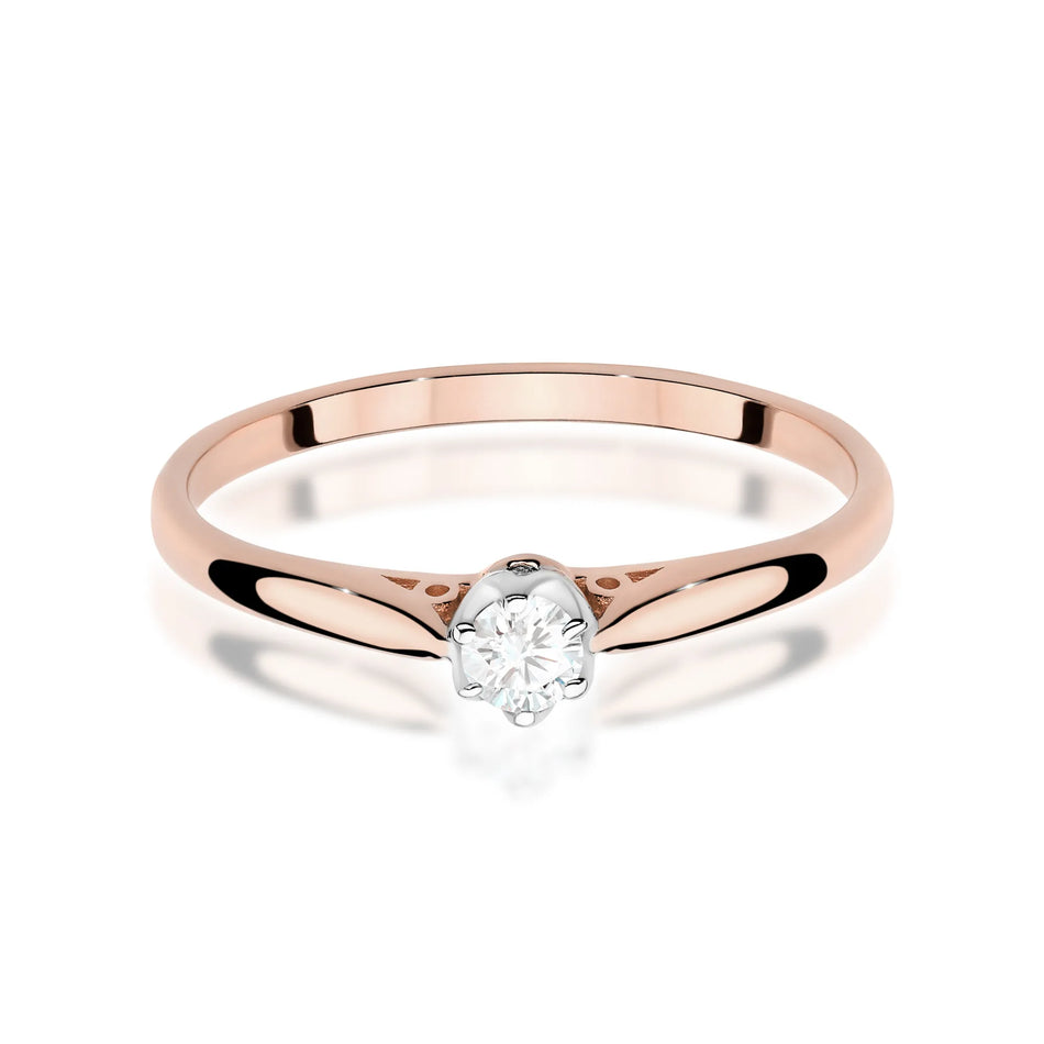 Gold Ring with 0.10ct Diamond