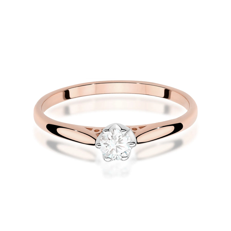 Gold Ring with 0.18ct Diamond