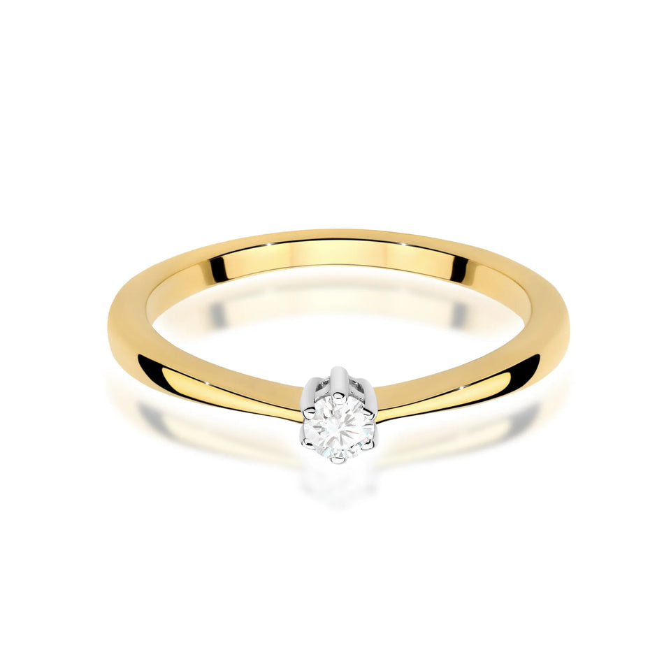 Gold Ring with 0.10ct Diamond