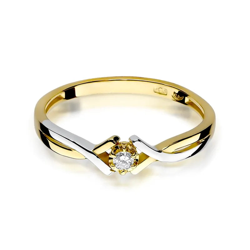 Gold Ring with 0.10ct Diamond