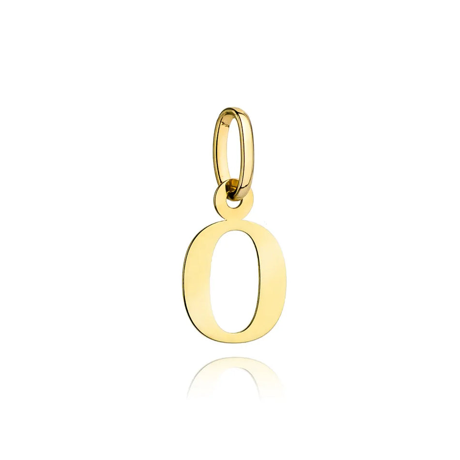 Gold Pendant Letter O
