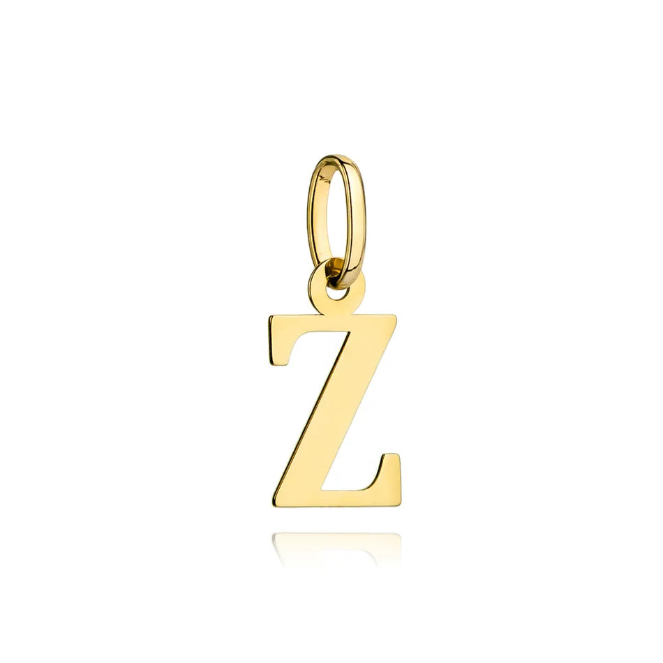 Gold Pendant Letter Z