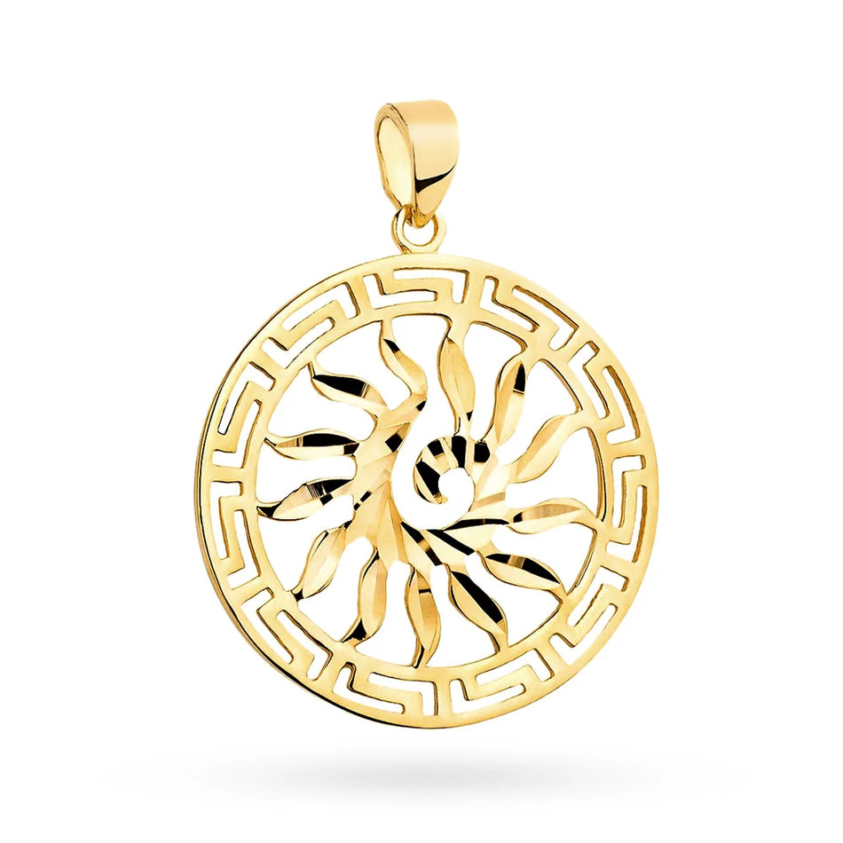 Gold Pendant Sun