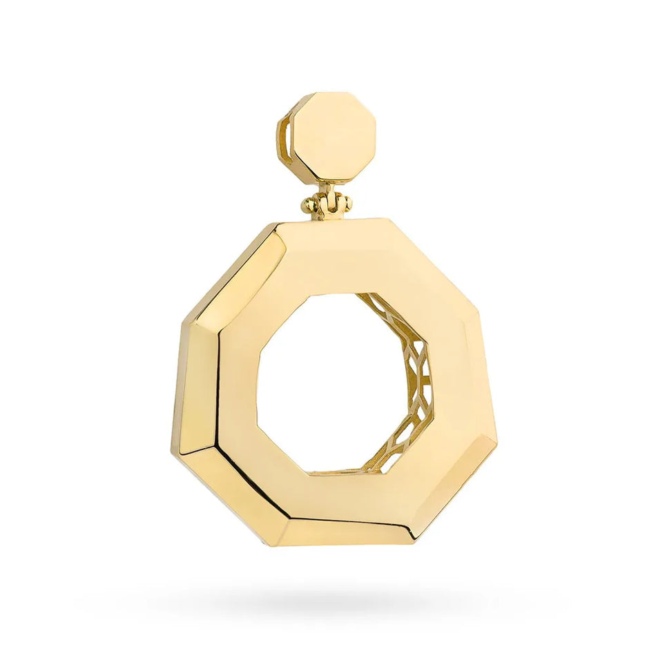 Gold Pendant Octagon