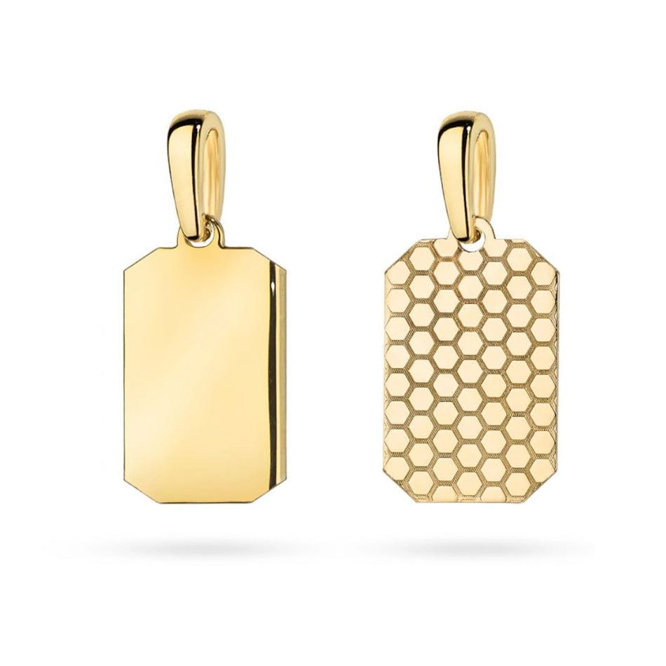Gold Pendant Honeycomb