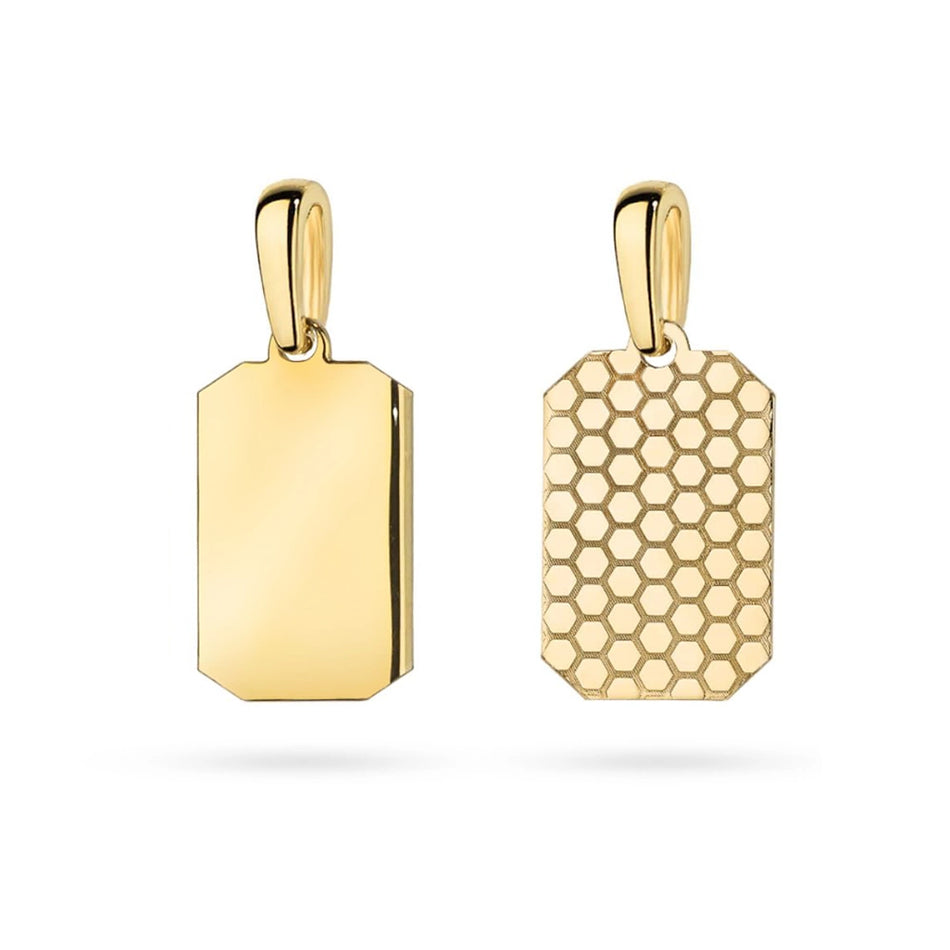 Gold Pendant Honeycomb