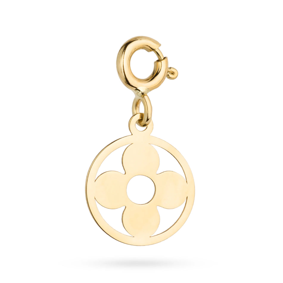 Gold Anhänger Blume