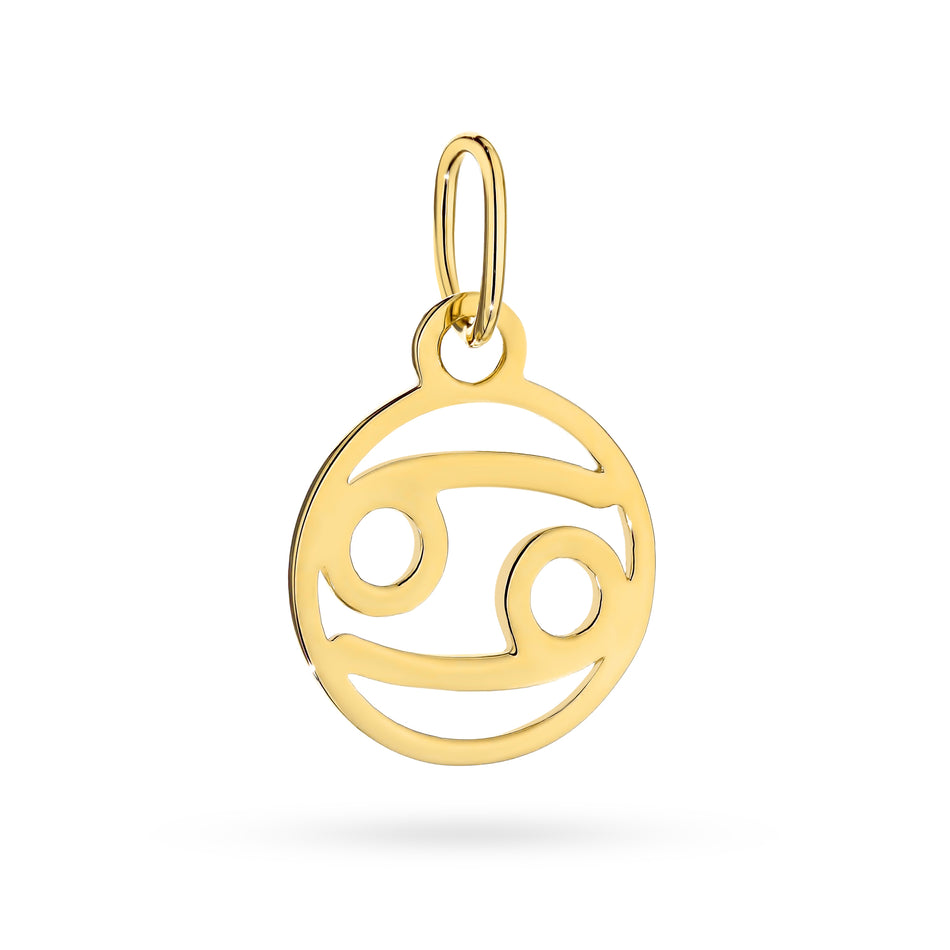 Gold Pendant Zodiac Sign Cancer