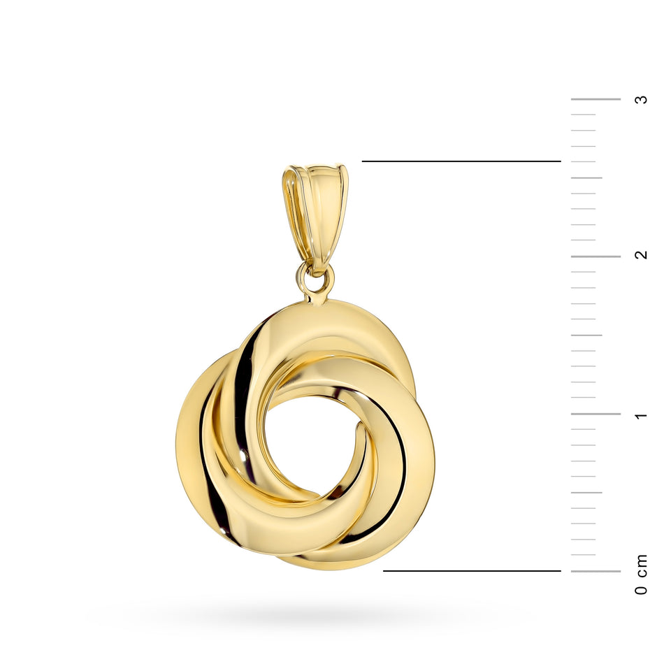Gold Pendant with Three Rings