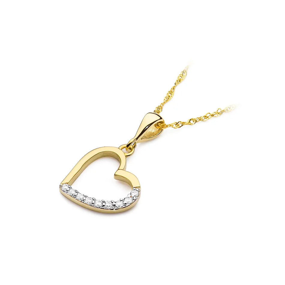 Gold Pendant with 0.131ct Diamonds