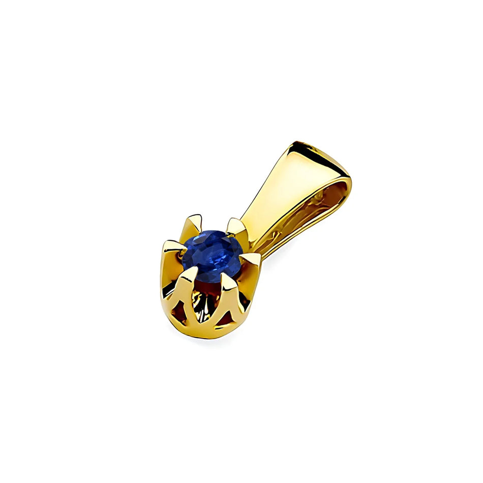 Gold Anhänger mit 0,15 ct Saphir