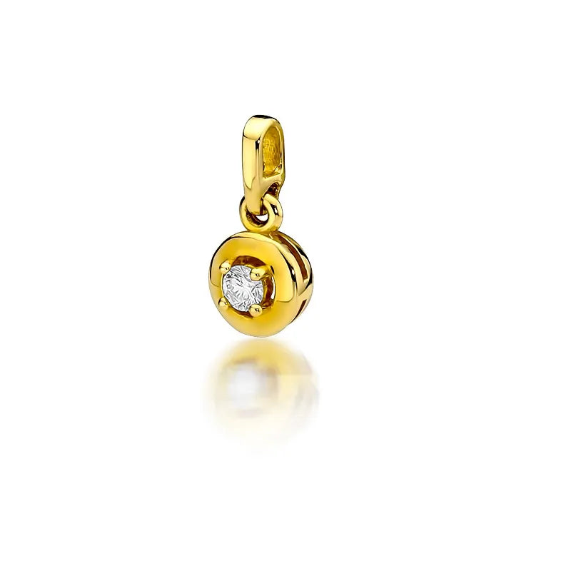 Gold Pendant with 0.10ct Diamond