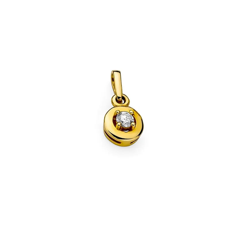 Gold Pendant with 0.10ct Diamond