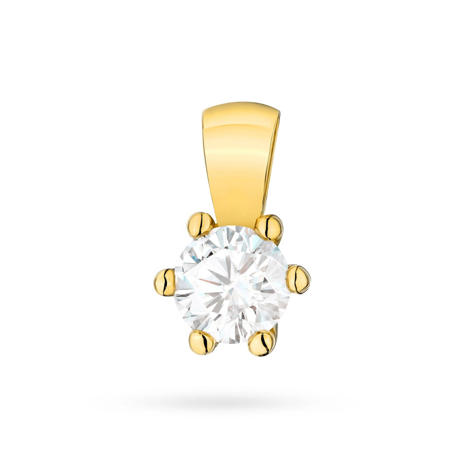 Gold Pendant with 0.30ct Lab-diamond