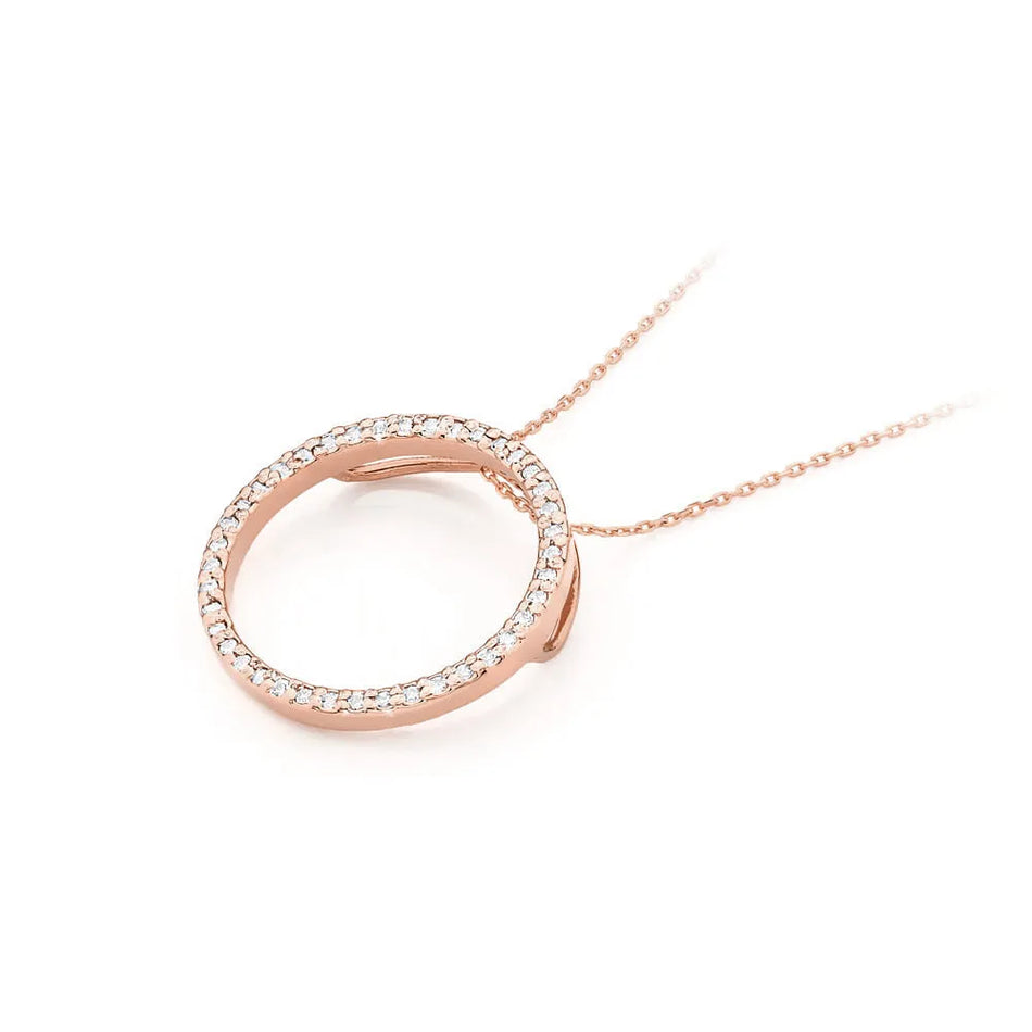 Gold Anhänger mit 0,20 ct Diamanten