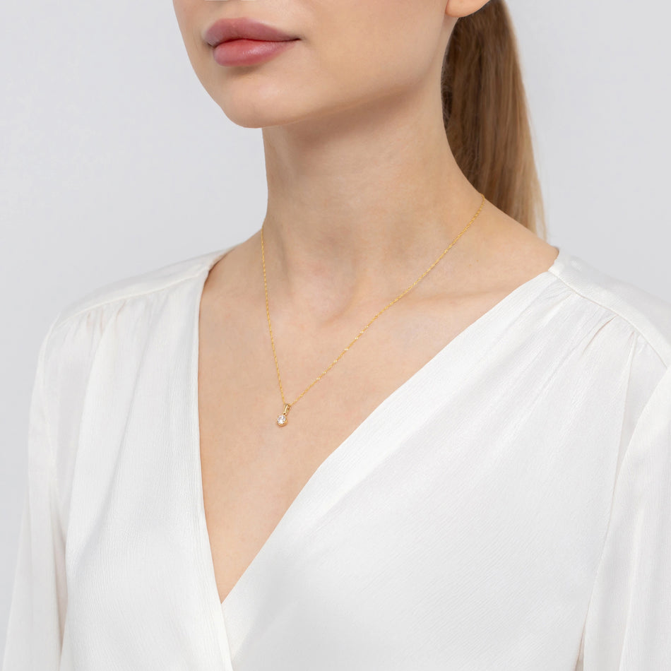 Gold Anhänger mit 0,50 ct Diamant