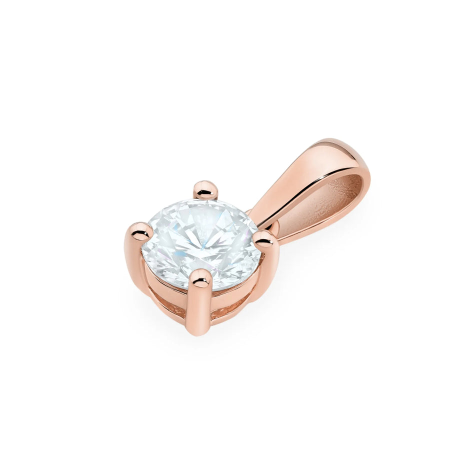 Gold Anhänger mit Diamant