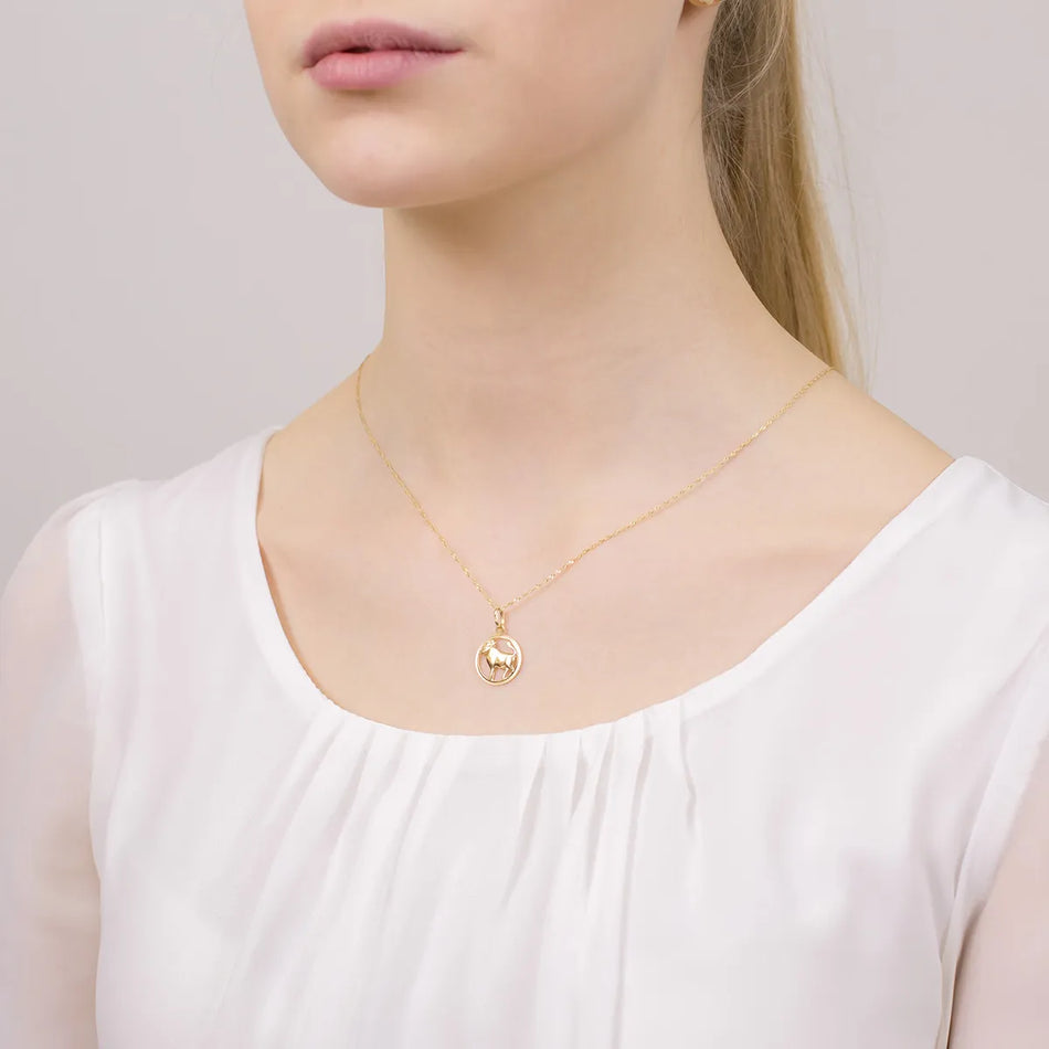 Gold Anhänger Sternzeichen Stier