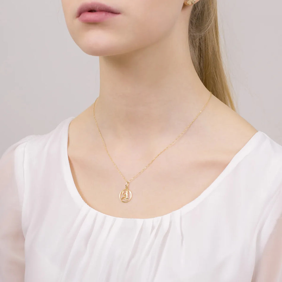 Gold Anhänger Sternzeichen Jungfrau