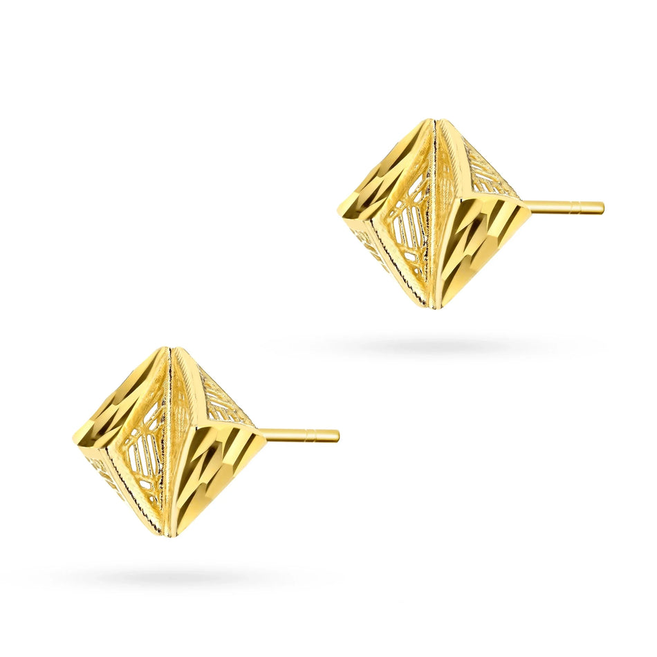 Gold Ohrstecker Ohrringe Geometrisch